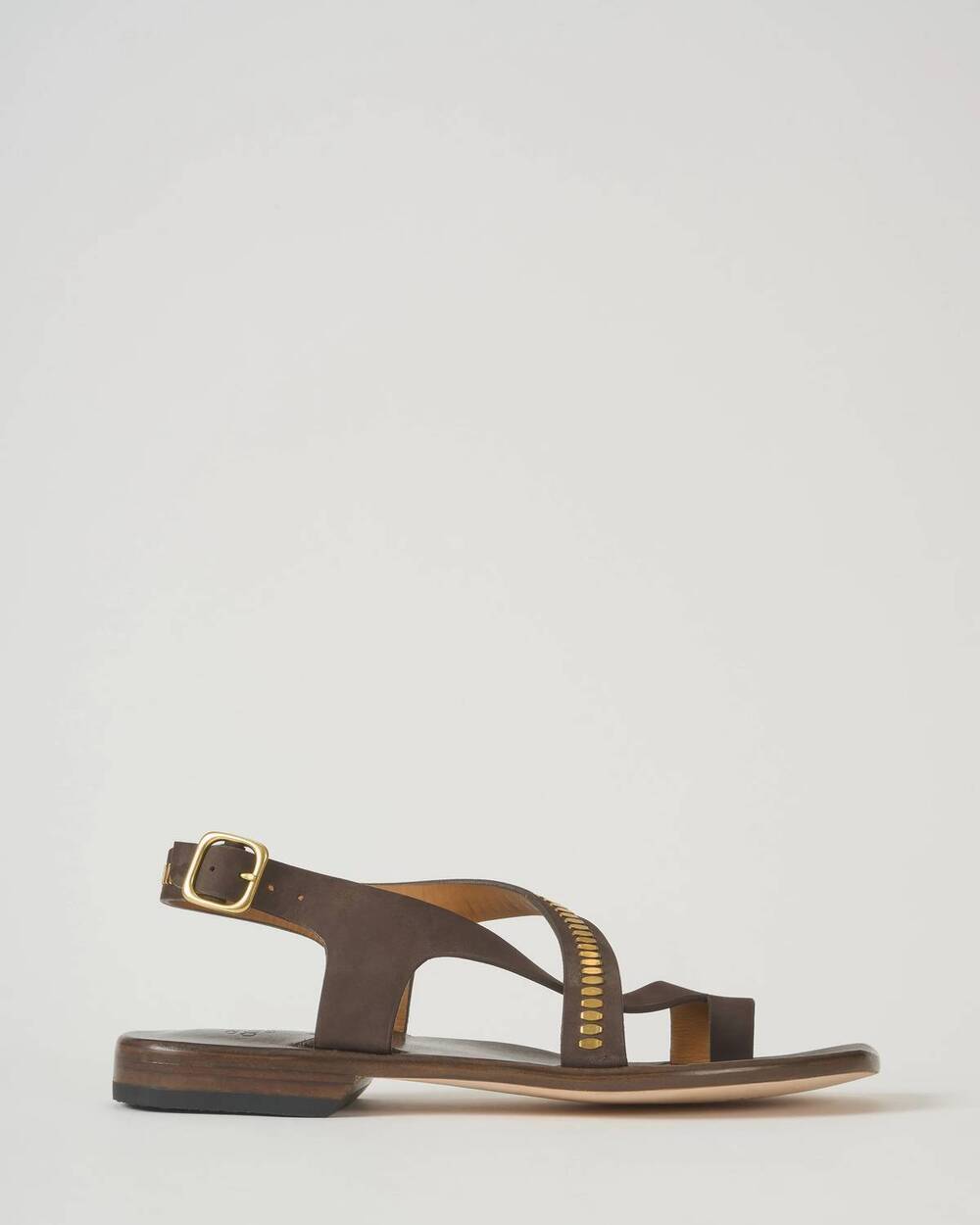 NEW CALLEEN CORDERO women's jodi sandal in chocolate nubuck